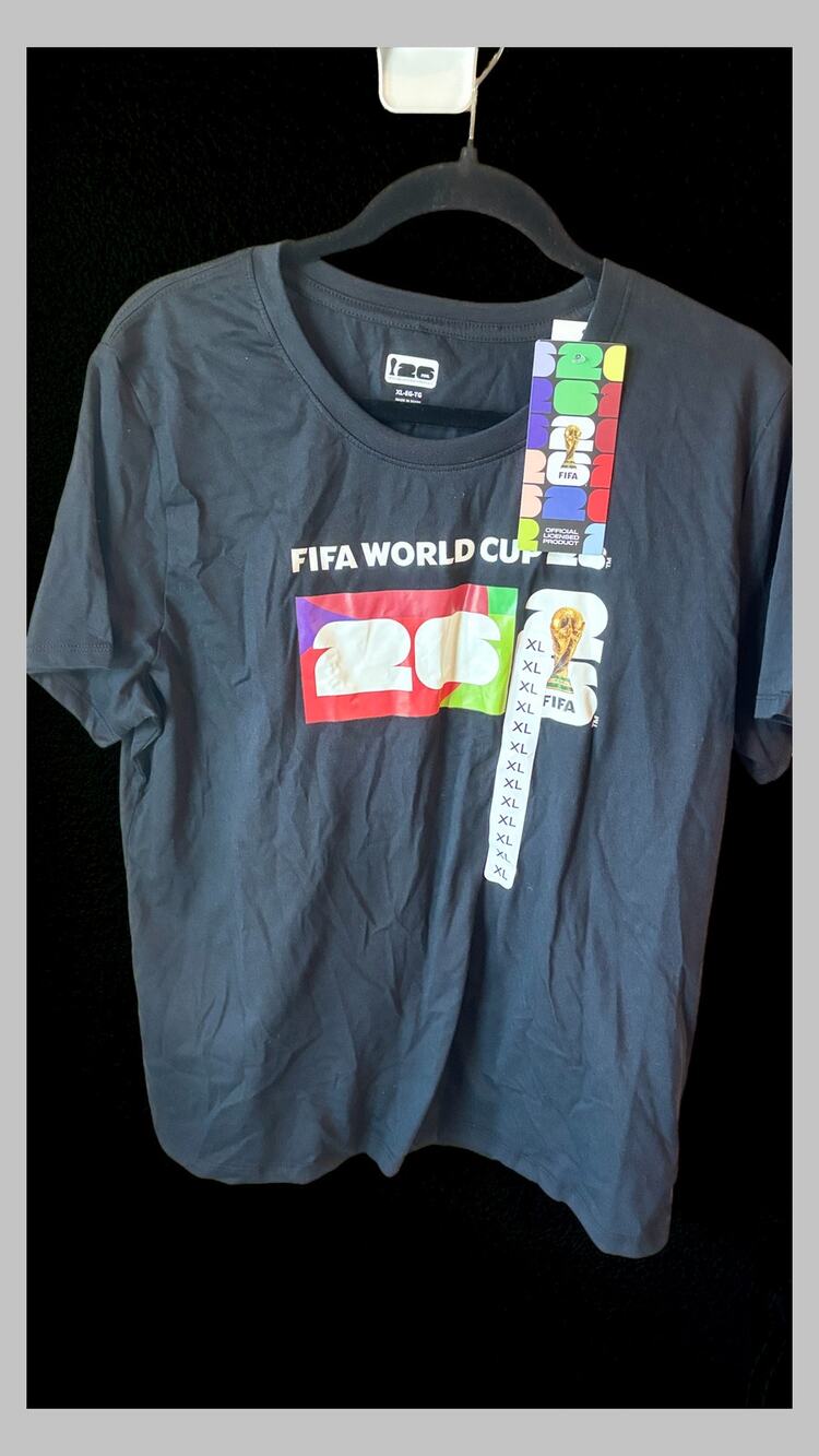 FIFA World Cup 2026 Official Licensed T-Shirt Black XL NWT
